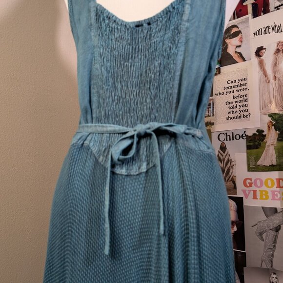 SOLD. Boho Lace up Renaissance Dress - Picture 6 of 10